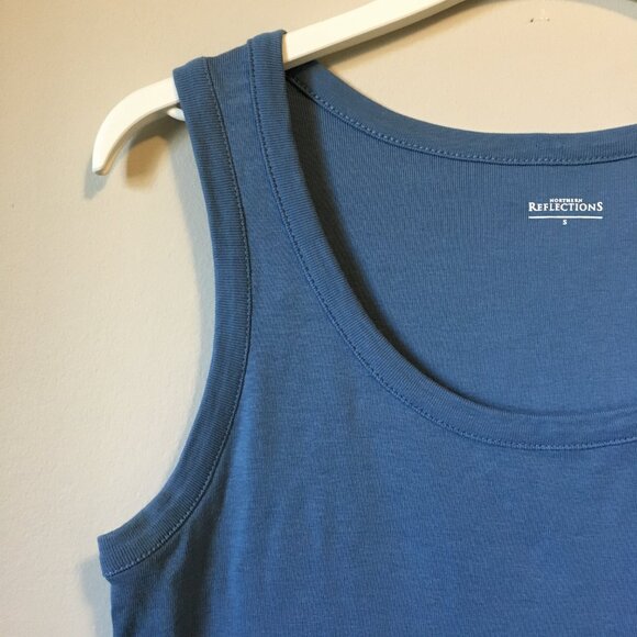 Northern Reflections Sky Blue Cotton Tank Top - Picture 3 of 10